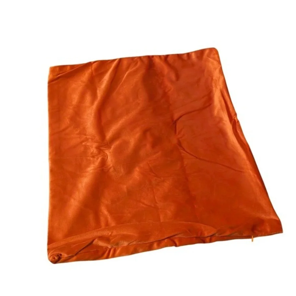 Halloween Throw Pillow‎ Covers Set of 2 Orange Boo White Happy Halloween Bats
